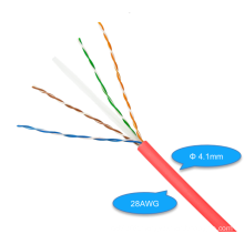 Slim 28AWG U/UTP Cat.6A Bulk Ethernet Cable LAN Cable Network Installation Cable 100m 305m